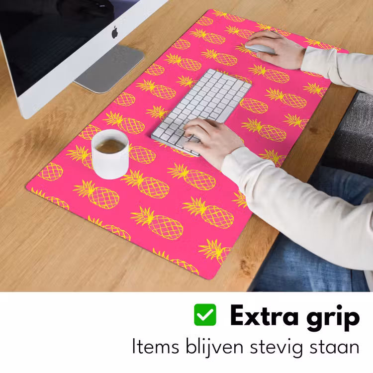 Ananas - Trendy - Roze Muismat XXL klein 681 -sfeer3