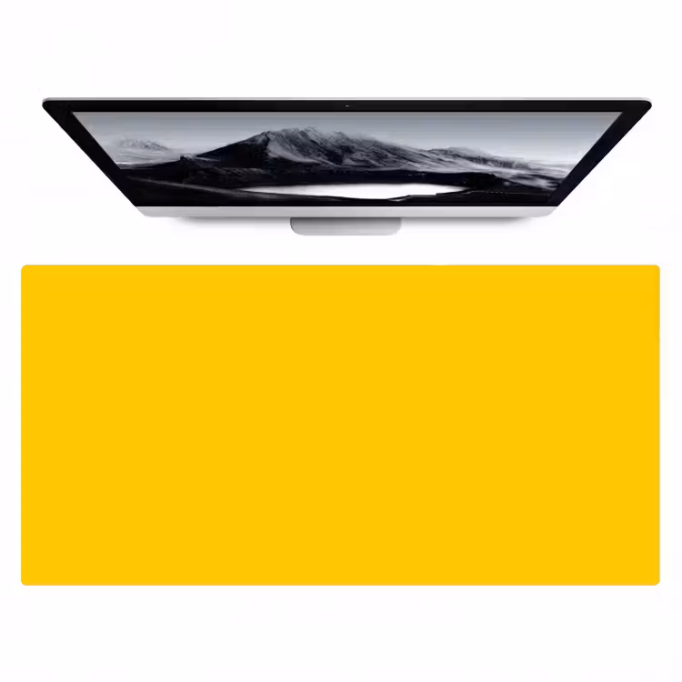 Antique - Gold - Geel Muismat XXL klein 681 -zzz3d