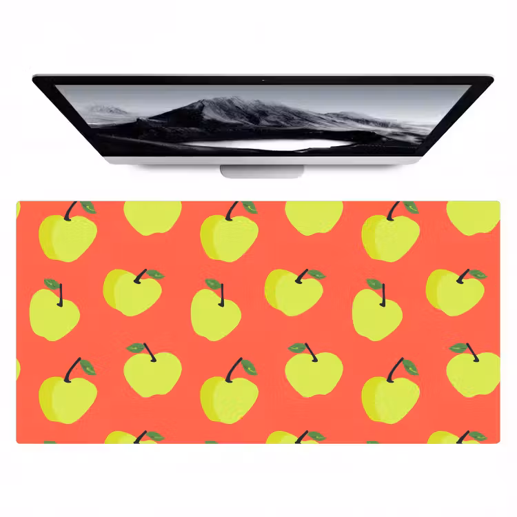 Appels - Modern - Groen Muismat XXL klein 681 -zzz3d