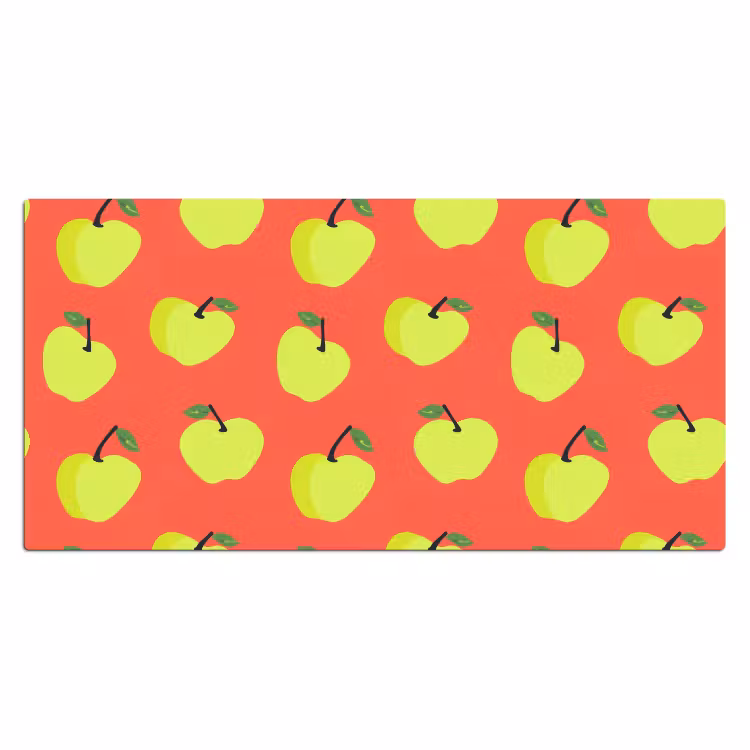 Appels - Modern - Groen Muismat XXL klein 681 -3d_leeg