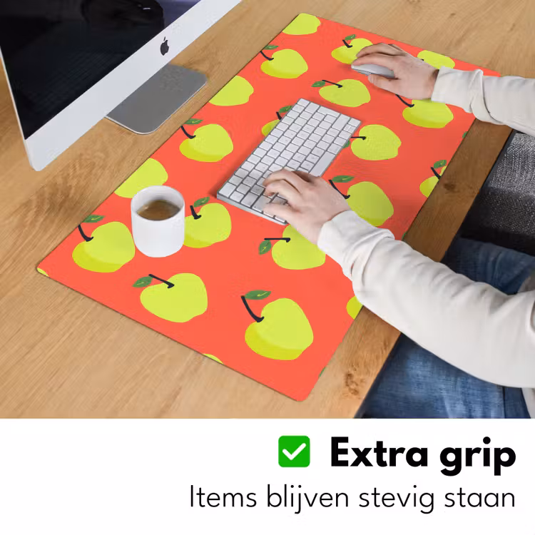 Appels - Modern - Groen Muismat XXL klein 681 -sfeer3