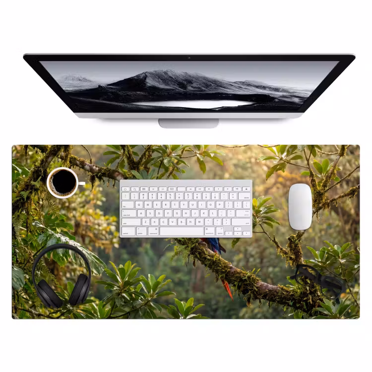 Ara - Jungle - Rood Muismat XXL klein -3d