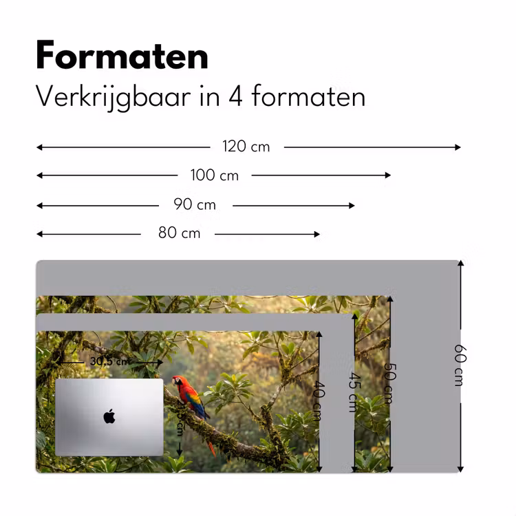 Ara - Jungle - Rood Muismat XXL klein -sfeer5