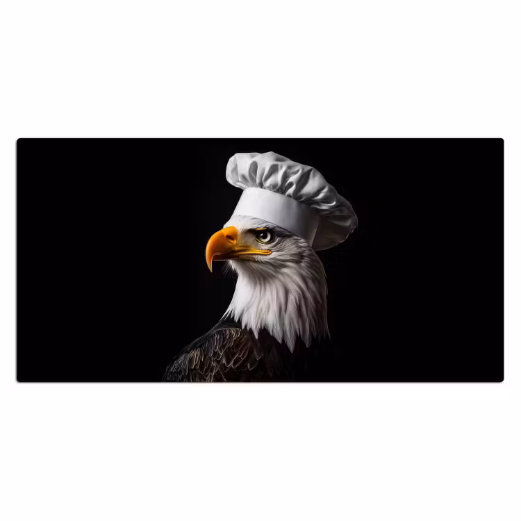 Arend -Amerika - Koksmuts - Vogel - Stoer Muismat XXL klein -3d_leeg