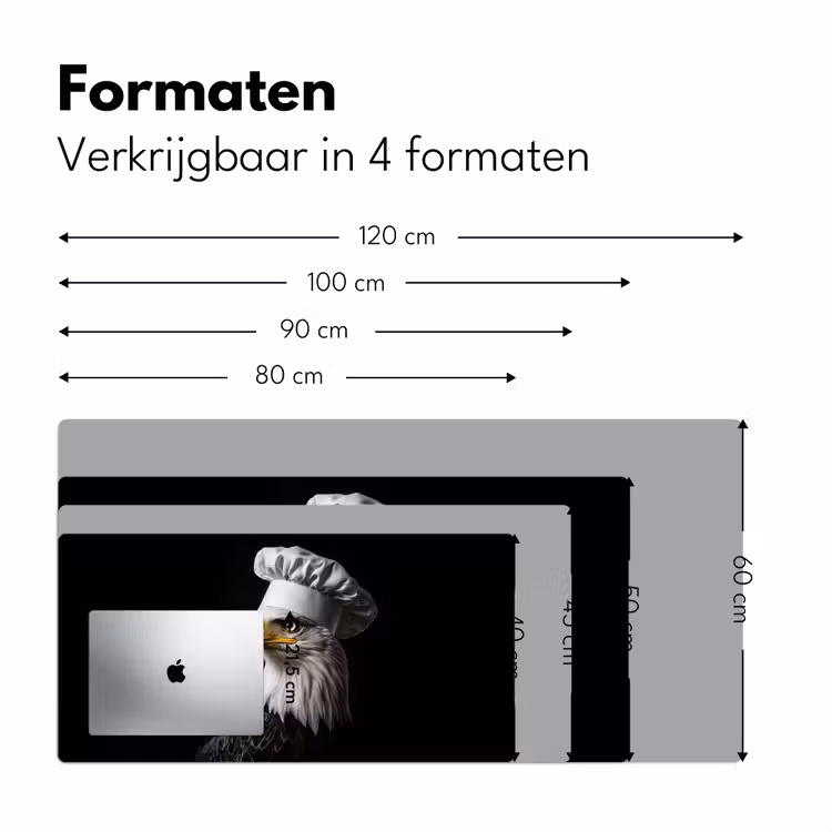 Arend -Amerika - Koksmuts - Vogel - Stoer Muismat XXL klein -sfeer5