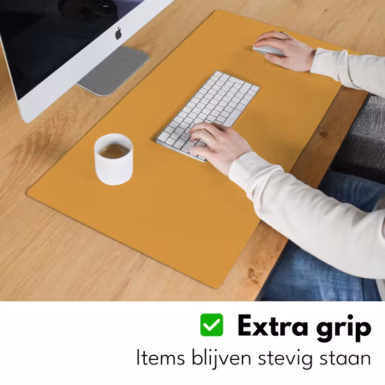 Autumn - Mustard - Geel Muismat XXL klein 681 -sfeer3