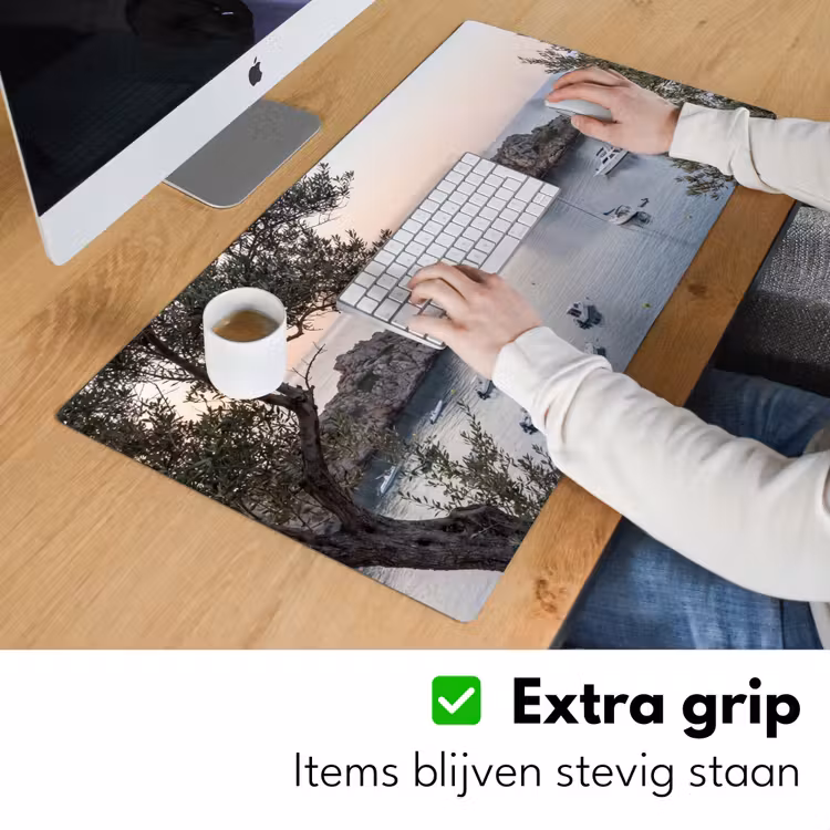 Bureau onderlegger - Baai - boten - zonsondergang - Baai - boten - zonsondergang Muismat XXL klein