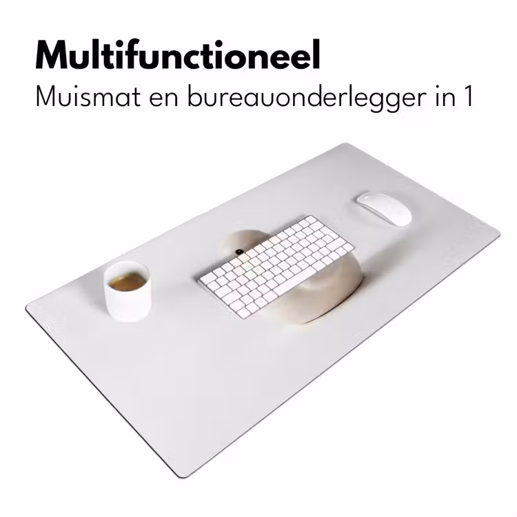 Badeend - Minimalistisch - Wit Muismat XXL klein -sfeer4