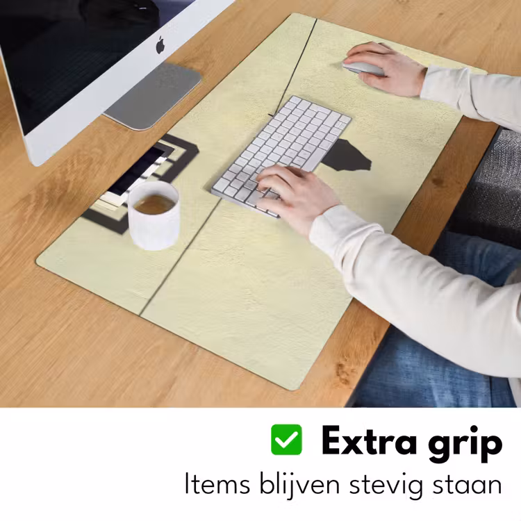 Badpak - Schaduw - Muur - Zomer - Minimalistisch Muismat XXL klein -sfeer3