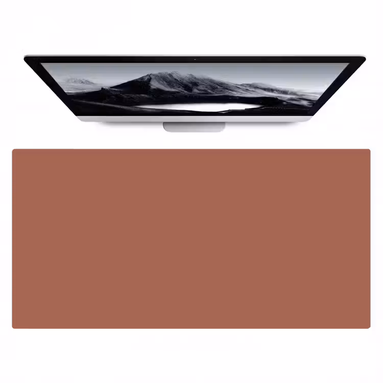 Baked - Earth - Oranje Muismat XXL klein 681 -zzz3d