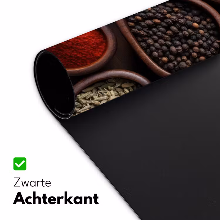 Bakjes - Hout - Kruiden - Kleurrijk Muismat XXL klein -sfeer2