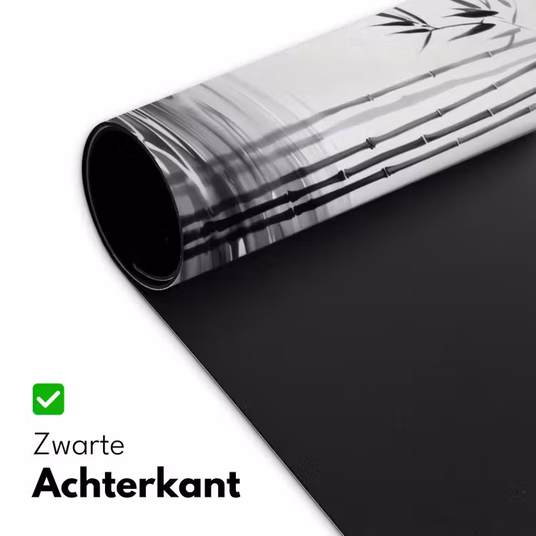 Bamboestammen - Water - Minimalistisch - Wit Muismat XXL klein -sfeer2