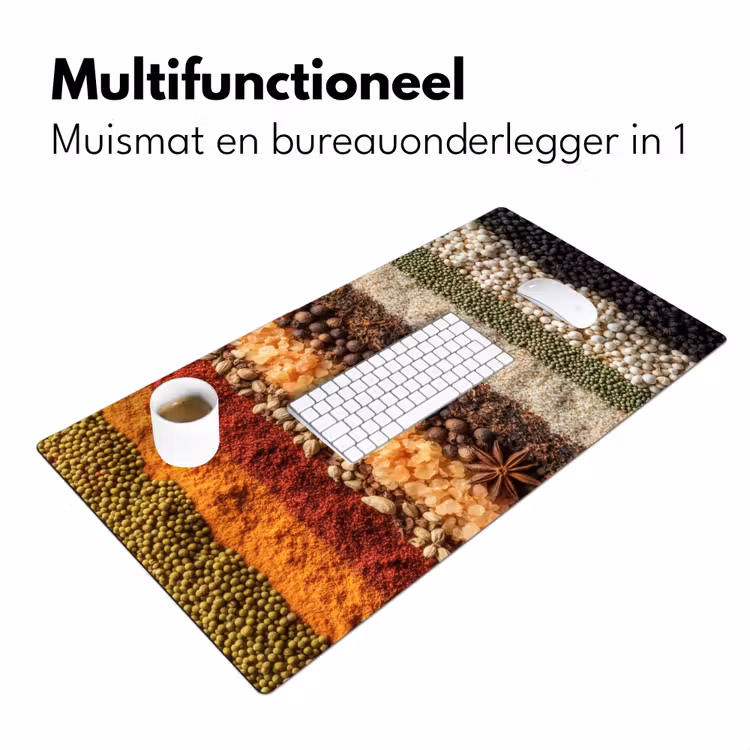 Banen - Verticaal - Kruiden - Variatie Muismat XXL klein -sfeer4