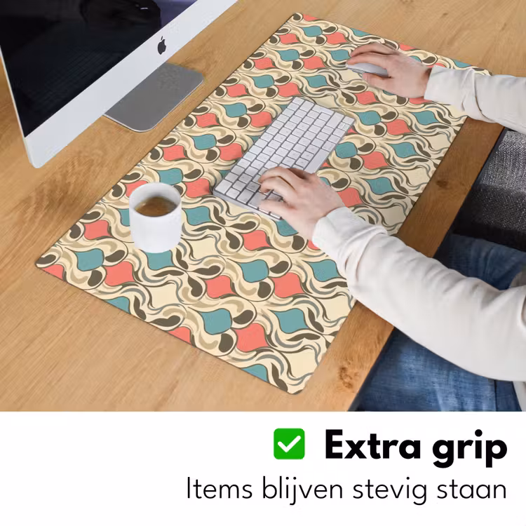 Barok - Retro - Kleurrijk Muismat XXL klein 681 -sfeer3