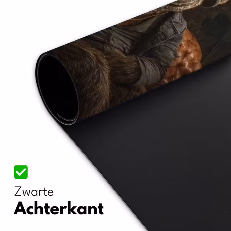 Beer - Bruin - Pak - Hoed Muismat XXL klein -sfeer2