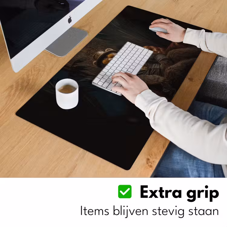 Beer - Bruin - Pak - Hoed Muismat XXL klein -sfeer3
