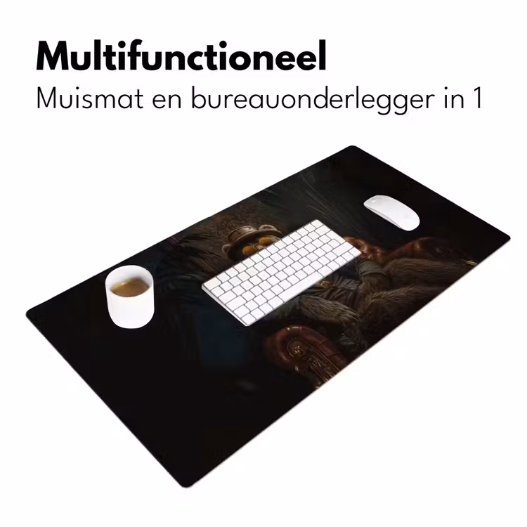 Beer - Bruin - Pak - Hoed Muismat XXL klein -sfeer4