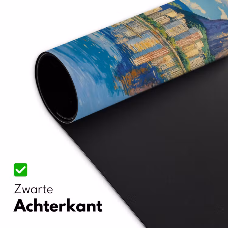 Berg - Skyline - Strand - Water Muismat XXL klein -sfeer2
