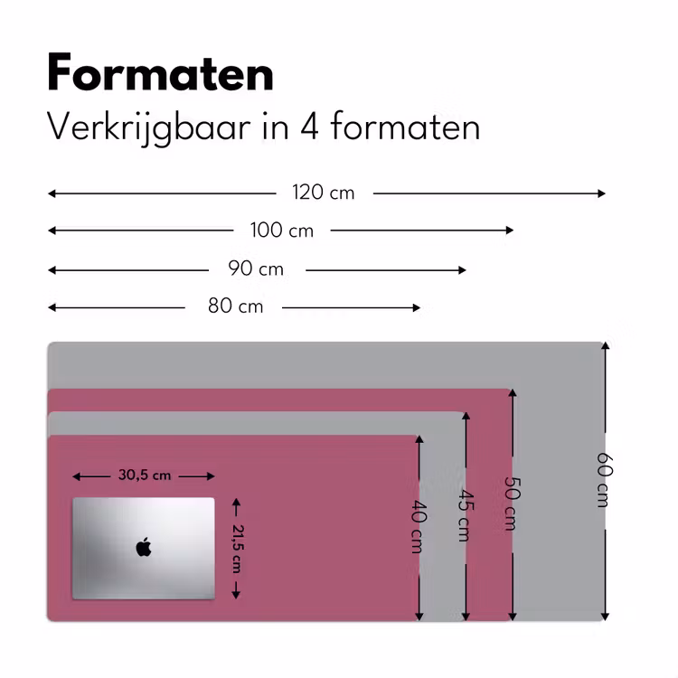 Berry - Roze -Pink Muismat XXL klein 681 -sfeer5