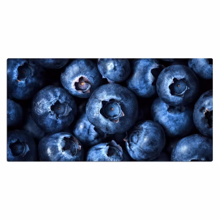 Bessen - Blauw - Fruit Muismat XXL klein -3d_leeg