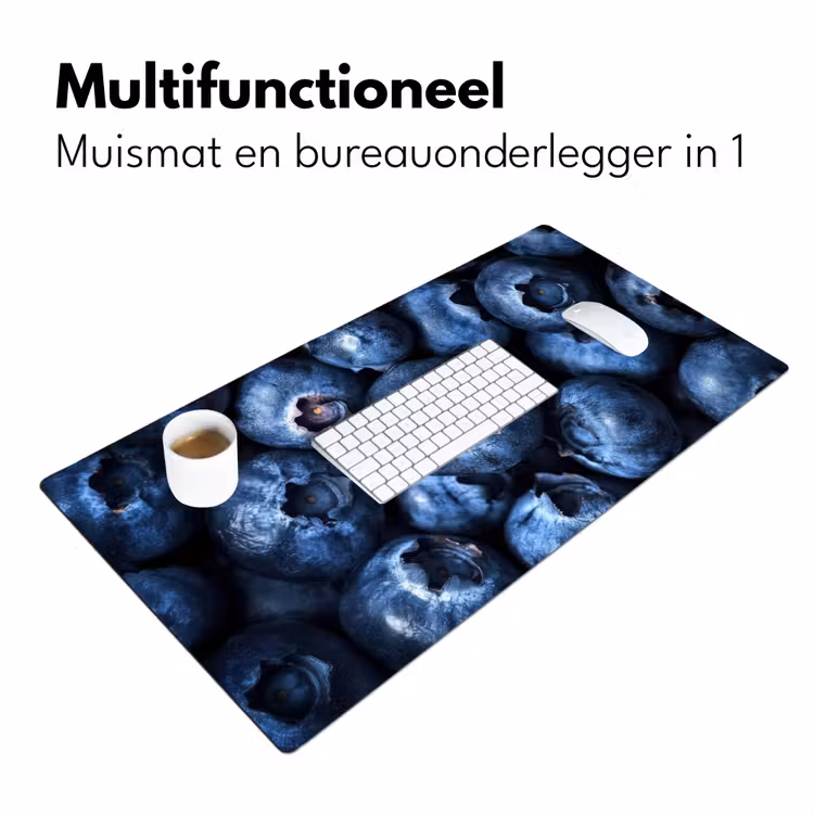 Bessen - Blauw - Fruit Muismat XXL klein -sfeer4