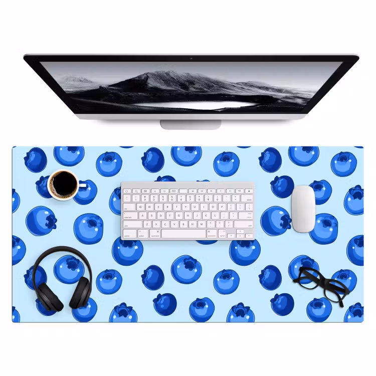 Bessen - Modern - Blauw Muismat XXL klein 681 -3d