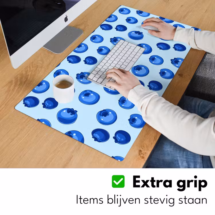 Bessen - Modern - Blauw Muismat XXL klein 681 -sfeer3