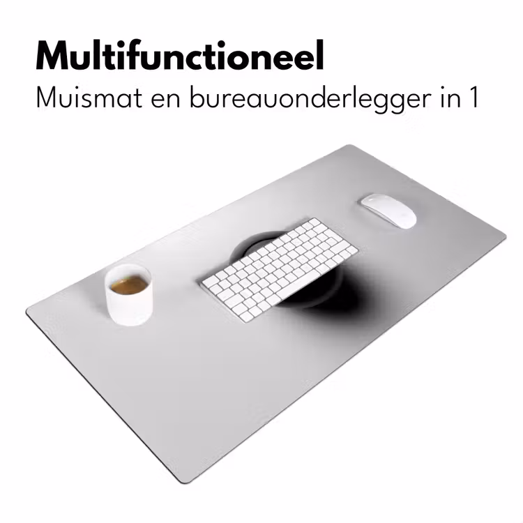 Biljartbal - Getal - Acht - Wit Muismat XXL klein -sfeer4
