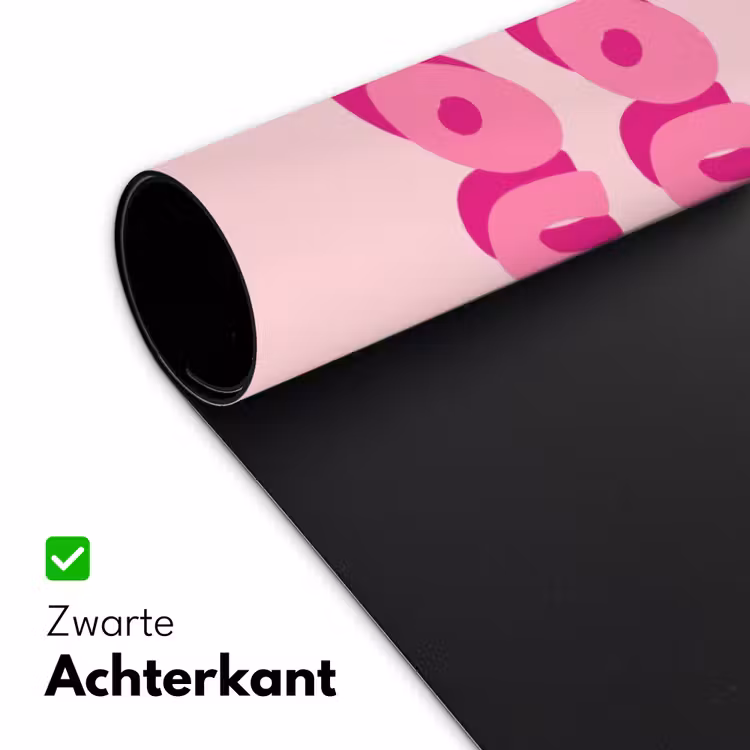 Bisou - Roze - Dikke letters Muismat XXL klein -sfeer2