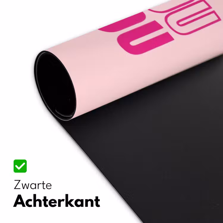Bisou - Roze - Minimalistisch Muismat XXL klein -sfeer2