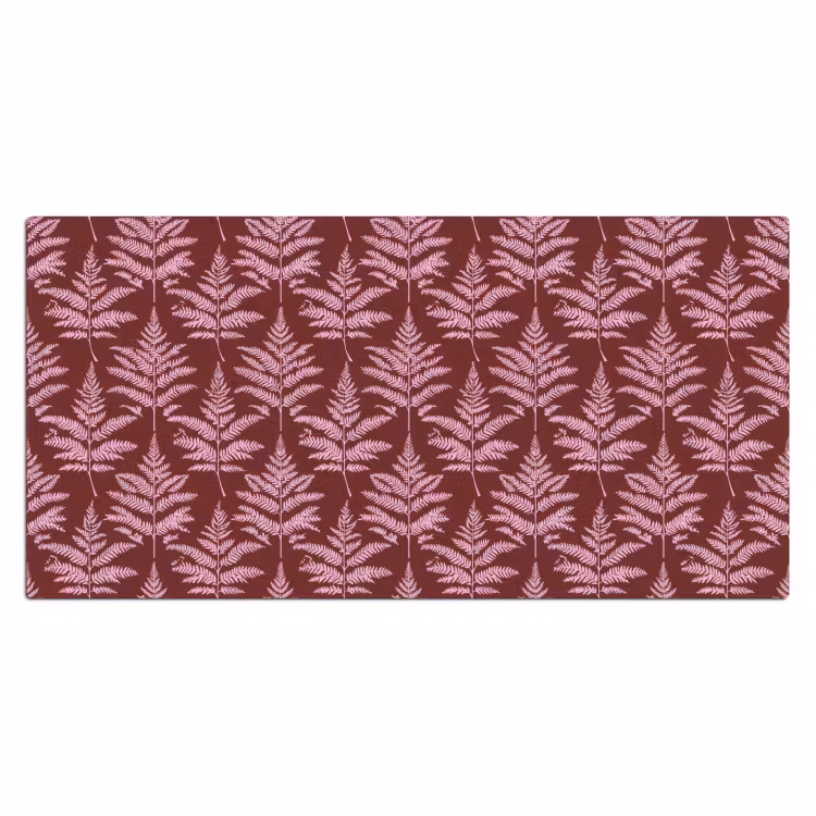 Blad - Patroon - Paars Muismat XXL klein 681 -3d_leeg