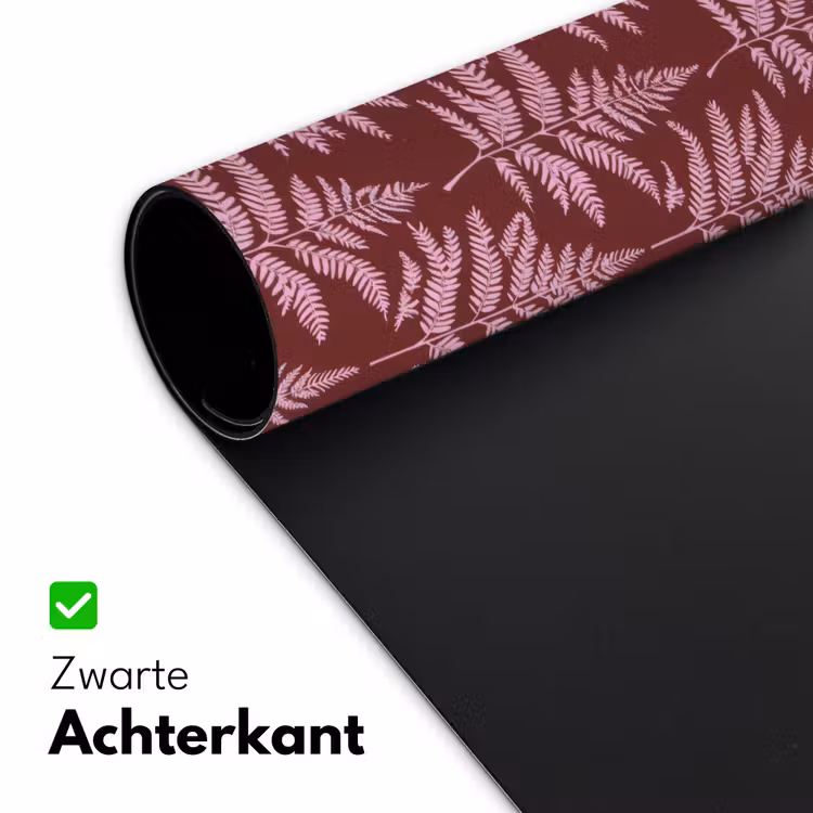 Blad - Patroon - Paars Muismat XXL klein 681 -sfeer2