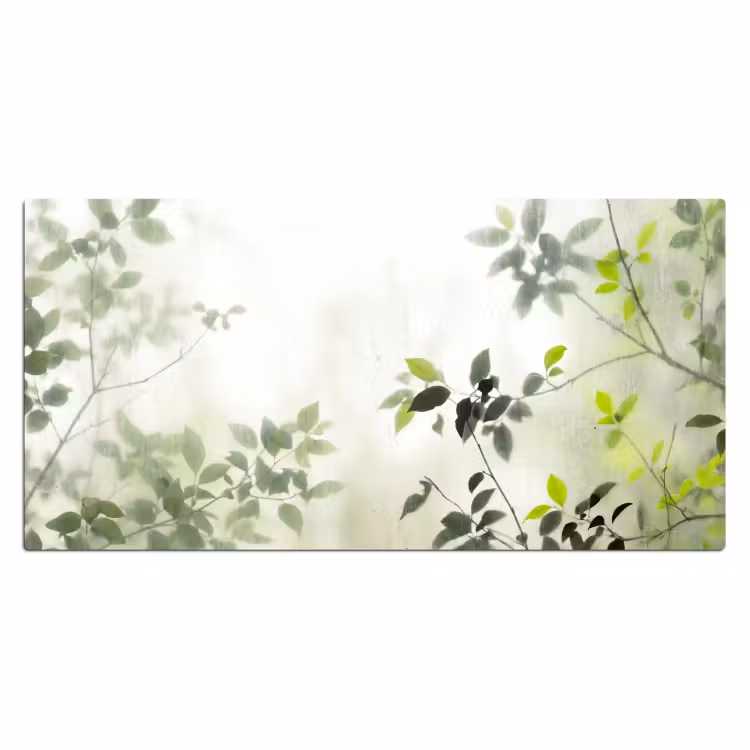 Blad - Schaduw - Natuur - Abstract - Groen Muismat XXL klein -3d_leeg