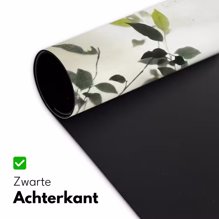 Blad - Schaduw - Natuur - Abstract - Groen Muismat XXL klein -sfeer2