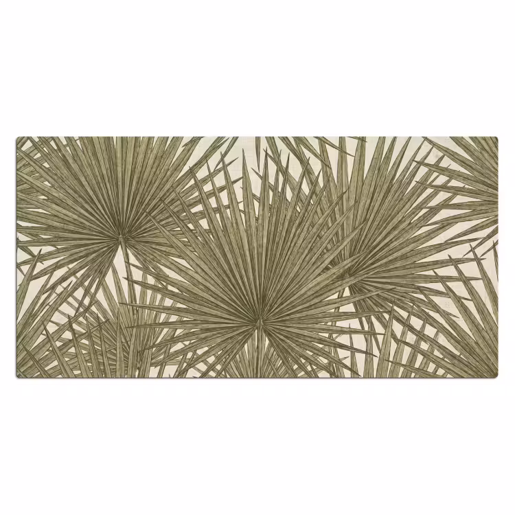 Blad - Tropisch - Patroon - Natuur - Groen Muismat XXL klein -3d_leeg