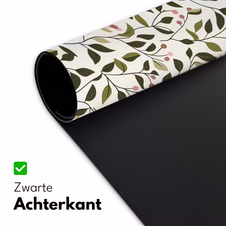 Bladeren - Bessen - Roze Muismat XXL klein 681 -sfeer2