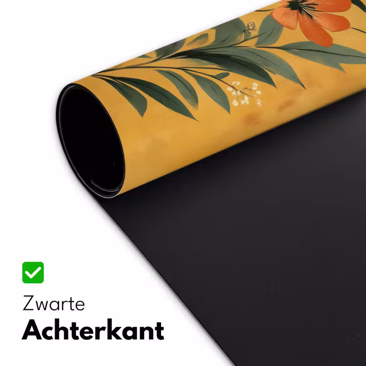 Bladeren - Boeket - Bloemen - Geel Muismat XXL klein -sfeer2