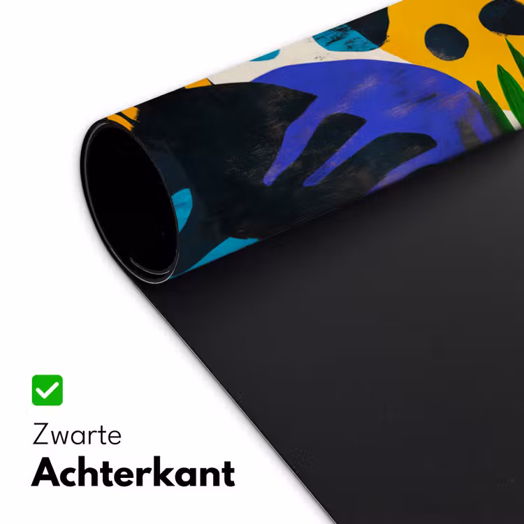 Bladeren - Vormen - Abstract - Kleurrijk Muismat XXL klein -sfeer2