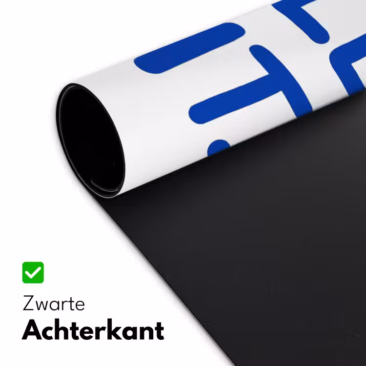 Blauw - Quote - Wit Muismat XXL klein -sfeer2