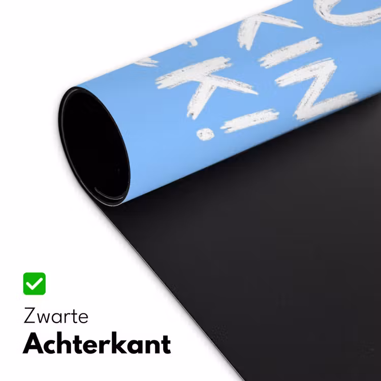 Blauw - Wit - You fuckin rock Muismat XXL klein -sfeer2