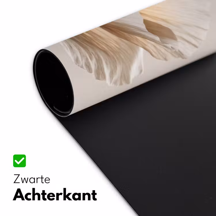 Bloem - Beige - Crème Muismat XXL klein -sfeer2