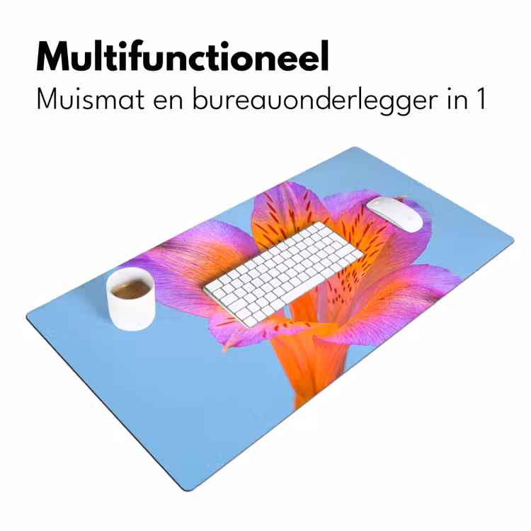 Bloem - Detail - Kleurrijk Muismat XXL klein -sfeer4