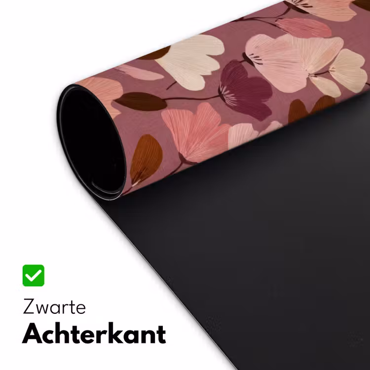 Bloem - Patroon - Roze Muismat XXL klein 681 -sfeer2