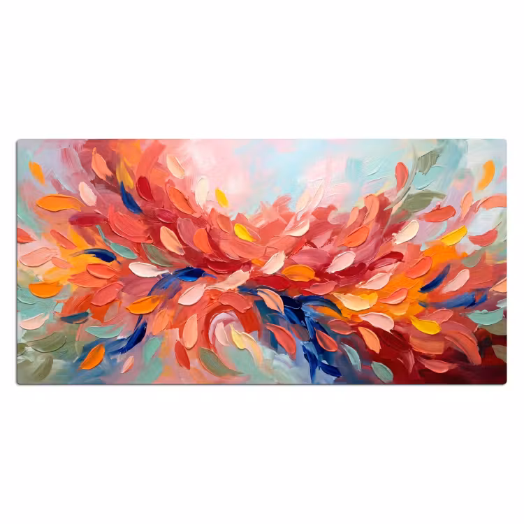 Bloemen - Abstract - Kunst - Modern Muismat XXL klein -3d_leeg