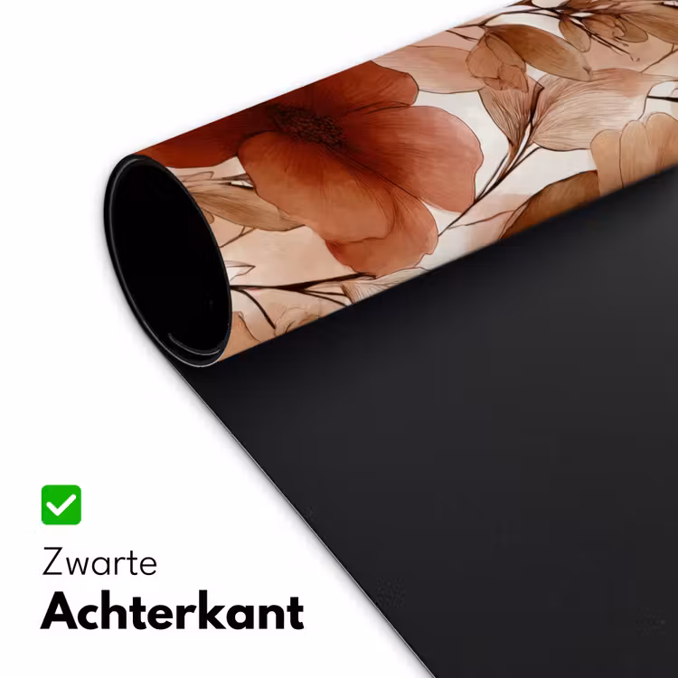 Bloemen - Aquarel - Botanisch - Terracotta Muismat XXL klein 681 -sfeer2