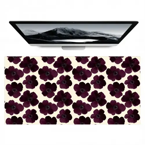 Bloemen - Aquarel - Paars Muismat XXL klein 681 -zzz3d