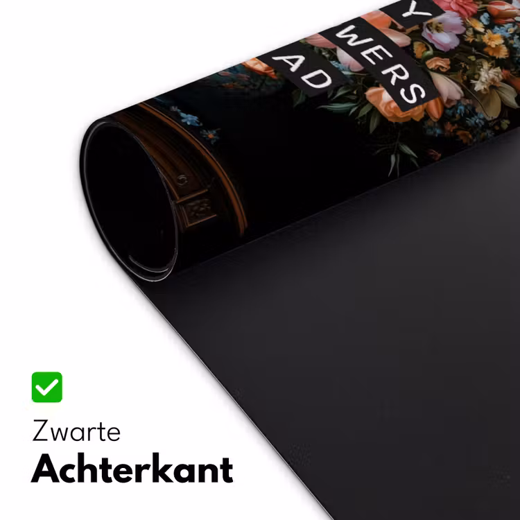 Bloemen - Art - Pastel - Quotes Muismat XXL klein -sfeer2