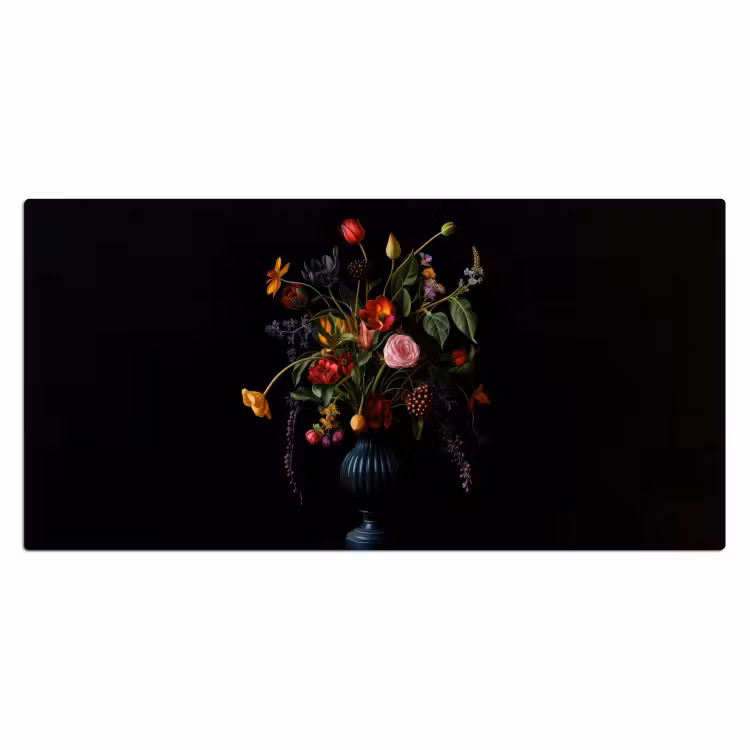 Bloemen - Bessen - Klassiek Muismat XXL klein -3d_leeg