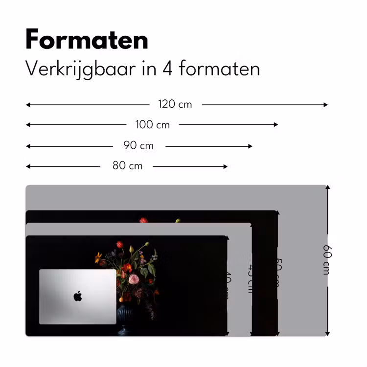 Bloemen - Bessen - Klassiek Muismat XXL klein -sfeer5