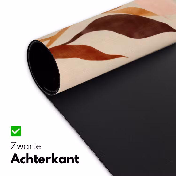 Bloemen - Blaadjes - Minimalistisch - Roze Muismat XXL klein -sfeer2